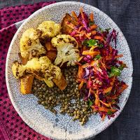 Sweet potato & cauliflower lentil bowl image
