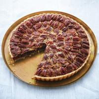 Pecan and Chocolate Tart with Bourbon Whipped Crème Fraîche_image