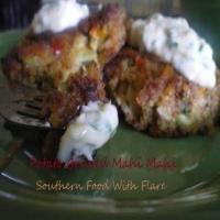 Potato Crusted Mahi Mahi Corn Cakes_image