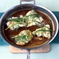 Steamed Cod with Ginger and Scallions_image