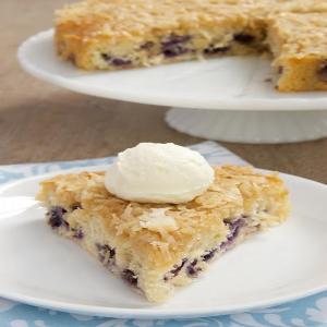 Blueberry Cake With Toasted Coconut Topping_image