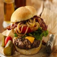 Caramelized Beer-Onion and Bacon Burgers image