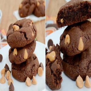 Triple Threat Chocolate Fudge Peanut Butter Cookies_image