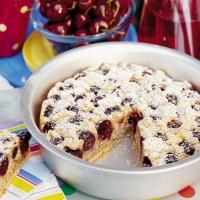 Fresh cherry cake with a hint of cinnamon image