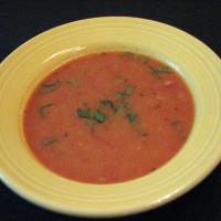 Fresh Cream of Tomato Soup With Basil - Ww 2 Points image