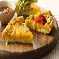 Baked Puffy Cheese Omelet with Peach Salsa_image