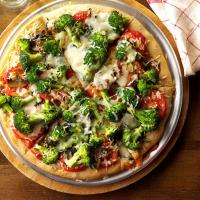 Mushroom Broccoli Pizza image
