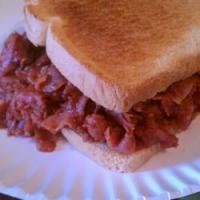 Big Game Grape Jelly Barbeque Ham Sandwiches image