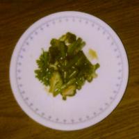 Green Vegetables with Sesame-Ginger Dressing_image