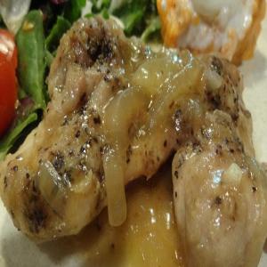 BONNIE'S BRAISED CHICKEN WITH SAUTEED ONIONS_image