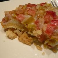 Fresh Rhubarb Torte image