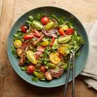 Heirloom Tomato Salad with Watercress and Pickled Shallots_image