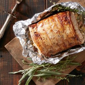 Fennel, Apple and Blue Cheese Stuffed Pork Loin image