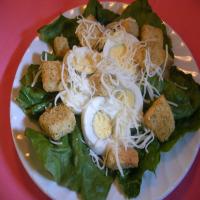 Crunchy Romaine Salad With Eggs and Croutons image