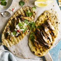 Grilled flaky naans image