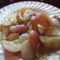 Tin Foil Red Potatoes and Onions image