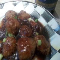 Meatballs in Cranberry and Pinot Noir Sauce image