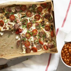 Full English frittata with smoky beans_image