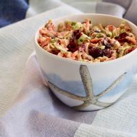 Brussels Sprout Slaw with Cranberries image
