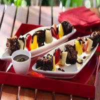 Brownie and Fruit Kabobs image