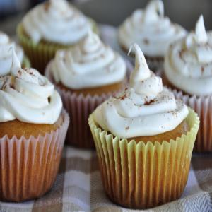Vegan Golden Vanilla Cupcakes image