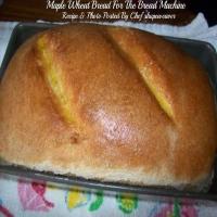 Maple Wheat Bread For The Bread Machine image