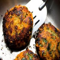 Sweet Potato, Quinoa, Spinach and Red Lentil Burger image