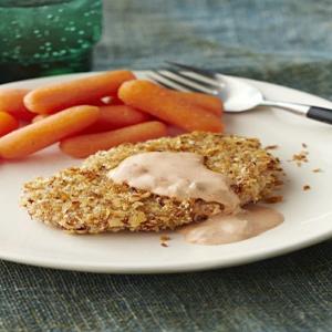Panko-Almond-Crusted Pork Medallions with Carrots_image
