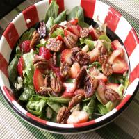 Strawberry and Boursin Spinach Salad image