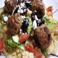Mini Turkey Meatballs With a Fresh Couscous Salad_image