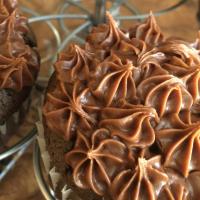 Filled Cupcakes with Cocoa Frosting image