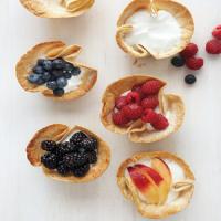 Tortilla Cups with Yogurt and Fresh Fruit image