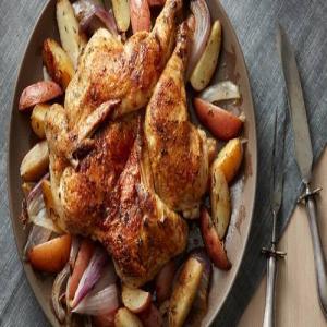 Crispy Whole Chicken and Vegetables_image