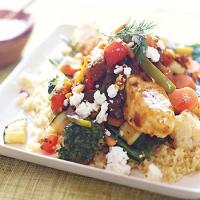 Black Sea Bass with Moroccan Vegetables and Chile Sauce image
