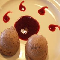 Rich Chocolate Mousse With Raspberry Coulis image