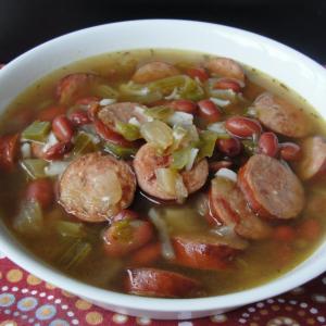 Slow Cooker Red Beans and Rice Soup image