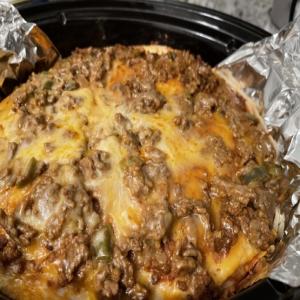 Beef 'n Bean Burrito Stack (Crock Pot, Slow Cooker) Recipe - Mexican.Food.com_image