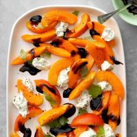 Apricots with Herbed Goat Cheese image