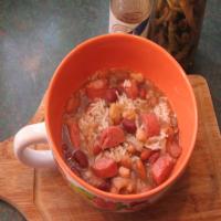 Delicious 15 Bean and Turkey Sausage Soup_image