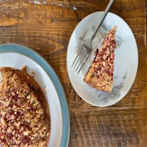 Brown Butter Cherry Coffee Cake_image