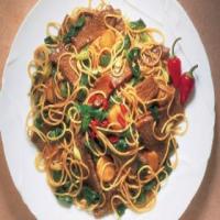 Stir-Fry Beef & Spinach with Noodles_image