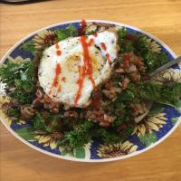 Breakfast Fried Rice with Kale and Egg_image