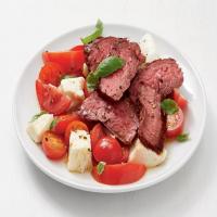 Grilled Flank Steak with Mozzarella and Basil image