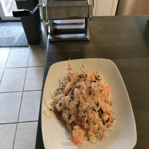 Baked Shrimp Scampi with Linguine_image