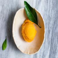 Tangerine Sorbet With Sake image