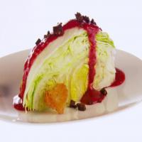 Wedge Salad with Raspberry-Chocolate Vinaigrette image
