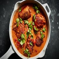 One-Pot Braised Chicken With Coconut Milk, Tomato and Ginger image