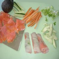 Smoked Salmon & Rice Paper Rolls image