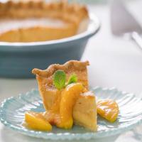 Buttermilk Chess Pie with Georgia Peach Topping image