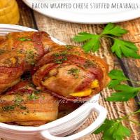 Bacon Wrapped Cheese Stuffed Meatballs Recipe - (4.5/5) image